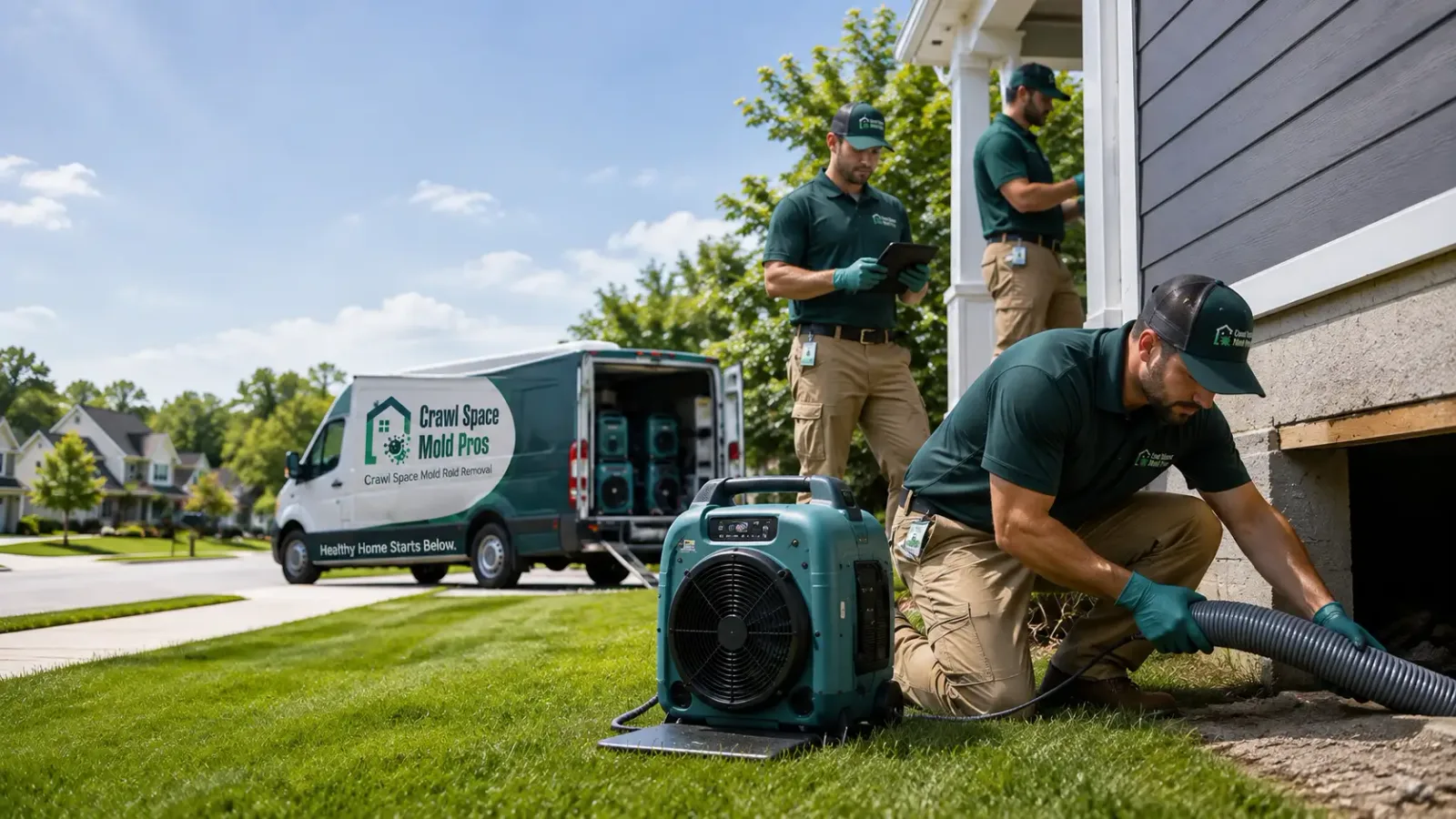 Crawl Space Mold Removal in Anacoco, LA